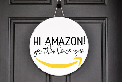 Hi Amazon! Door Hanger - image1